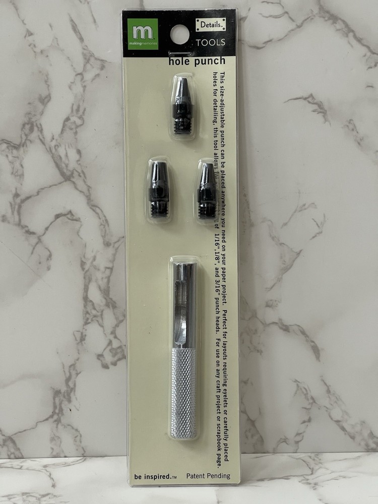 Making Memories Hole 3 Sizes Interchangeable New 6174