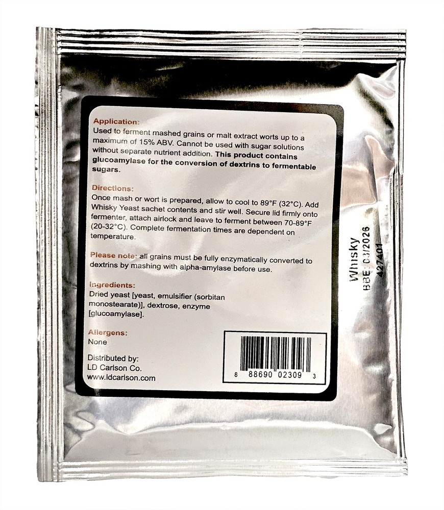 FermFast Whisky Yeast With Enzyme 30g Package (Set of 5)