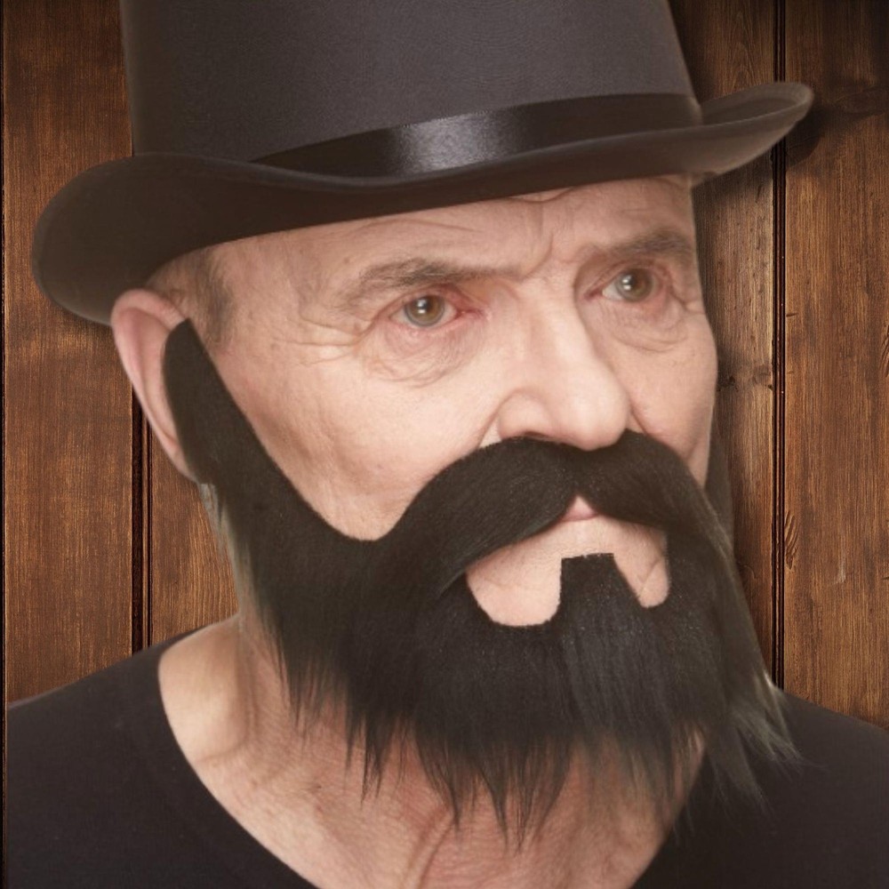 Short Black Beard Costume Accessory