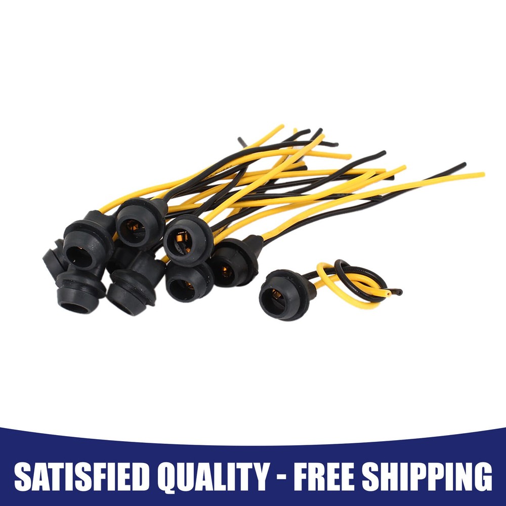 T10 Wedge Base Light Bulb Lamp Instrument Panel Dash Board Socket Item of 10