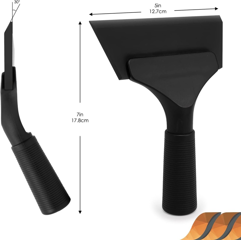 EHDIS Small Squeegee 5 inch Rubber Window Tint Windshield Scraper for Black