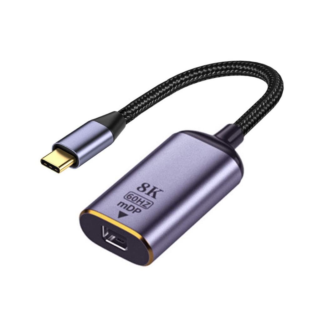 xiwai USB4 USB-C Type-C Source to Mini Displayport Black MINI-DP Cable