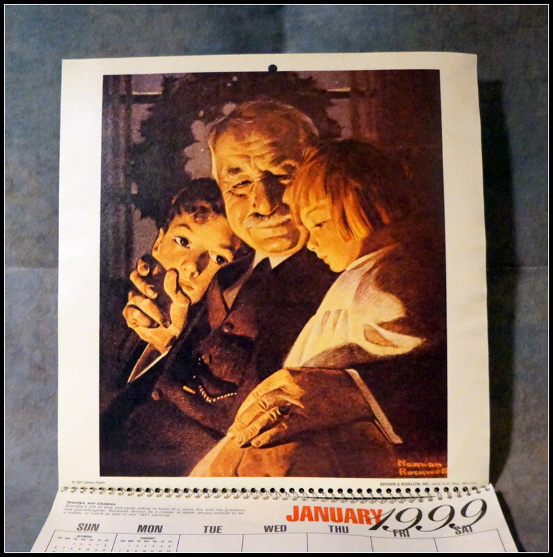1999 Norman Rockwell Appointment Calendar #E102