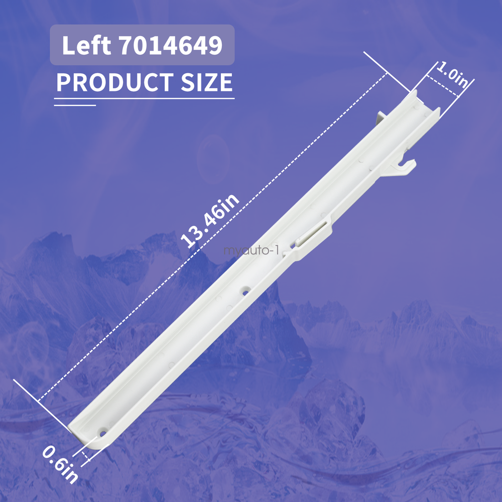Left side Replacement Fits Subzero Ice Bucket Slides 7014649