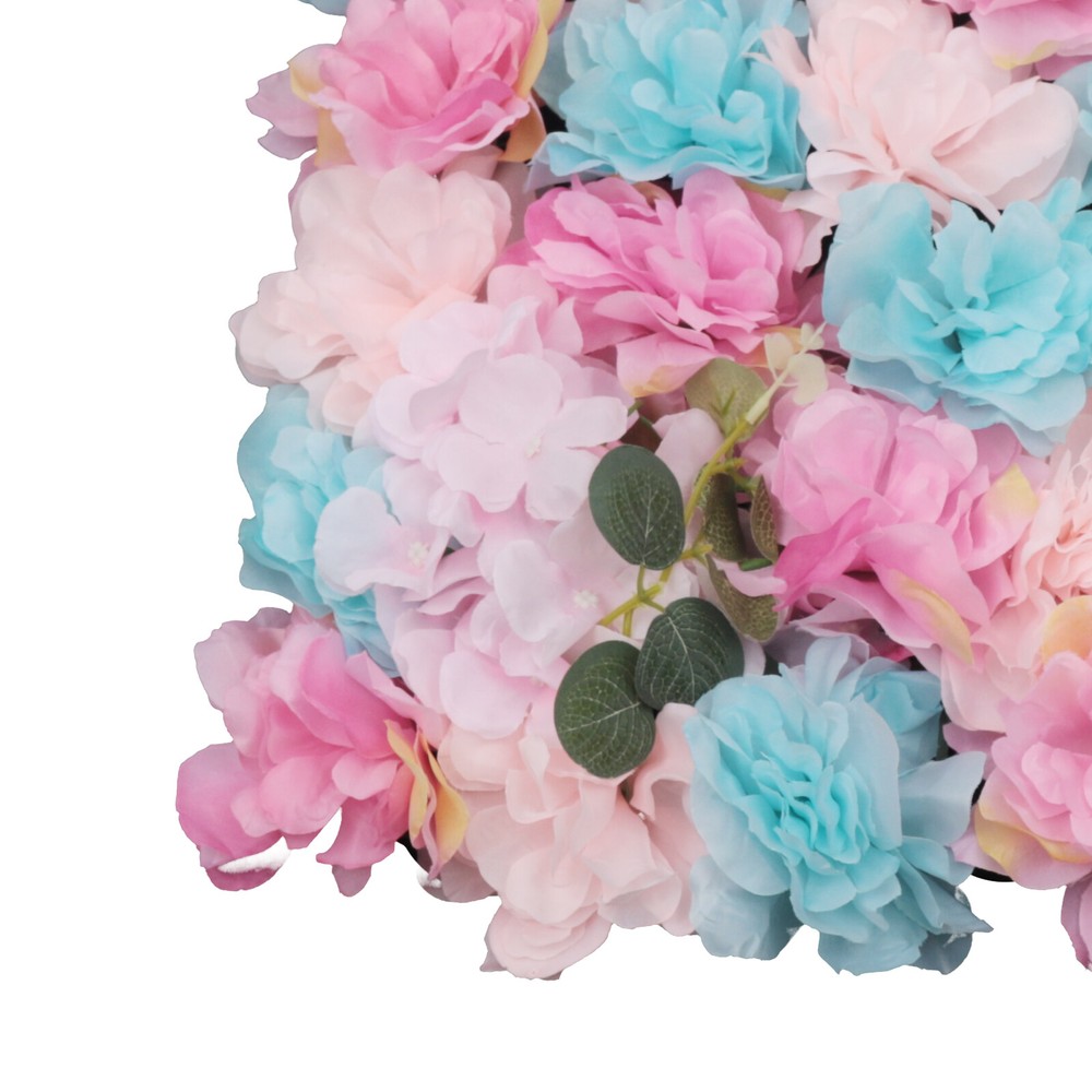12x Artificial Flower Wall Panels Wall Hydrangea Rose Wedding Backdrop Decor