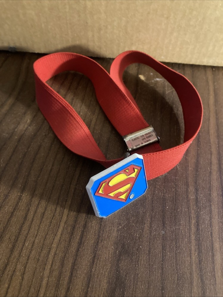 Vintage Plastic elastic Superman Children Belt