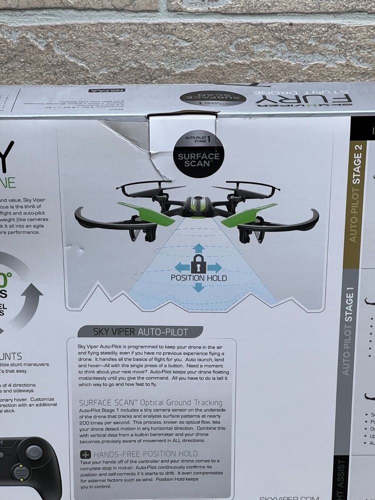 Sky Viper FURY Stunt Drone with Surface Scan NEW