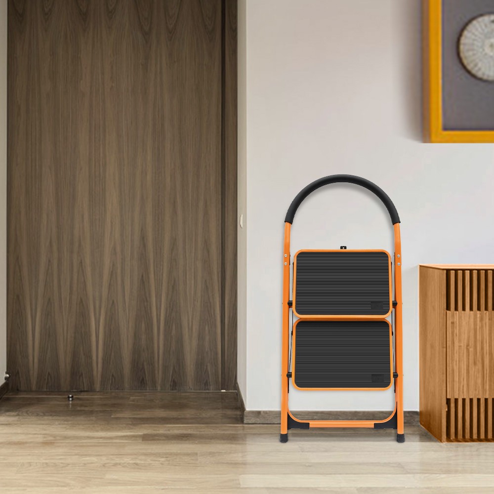 High Quality 2 Step Ladder Folding Stool Industrial Lightweight 330Lbs Capacity