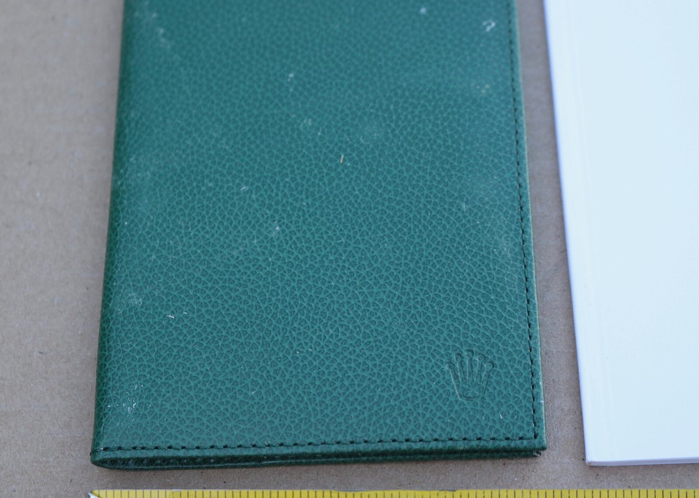 Vintage Rolex Green Leather Memo Notepad Note Book Ref. 70.06.02 Geneva