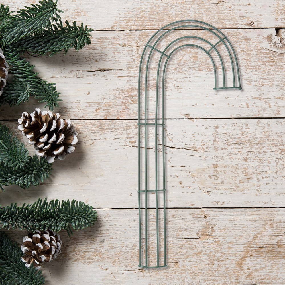 4Pcs Cane Iron Wreath Frame DIY Wreath Accessory Christmas Accessory