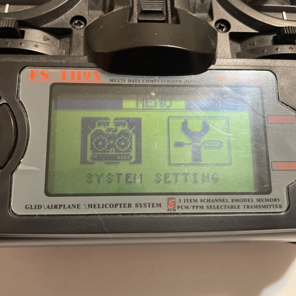 Fly Sky Airplane Drone Controller FS-TH9X PCM1024 Transmitter 2.4GHz *read*