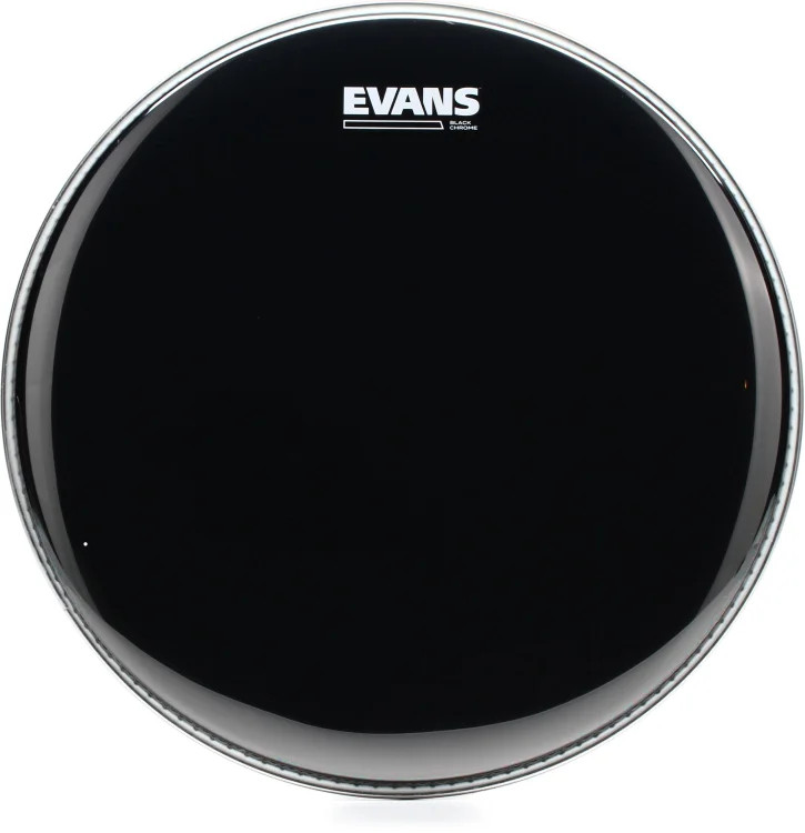 Evans TT14CHR Black Chrome Tom Batter Head - 14"