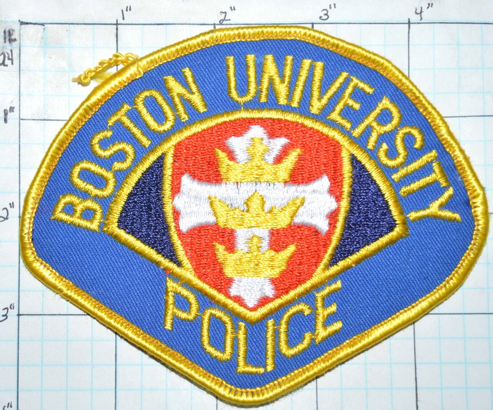 MASSACHUSETTS, BOSTON UNIVERSITY POLICE DEPT WEB BACK PATCH