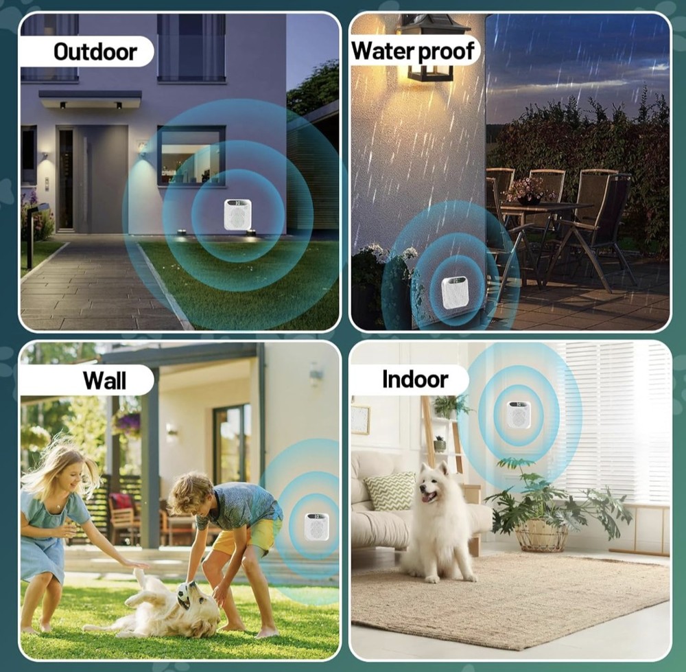 Anti Barking Devices, 30FT Effective Range & 3 Adjustable Modes Rechargeable
