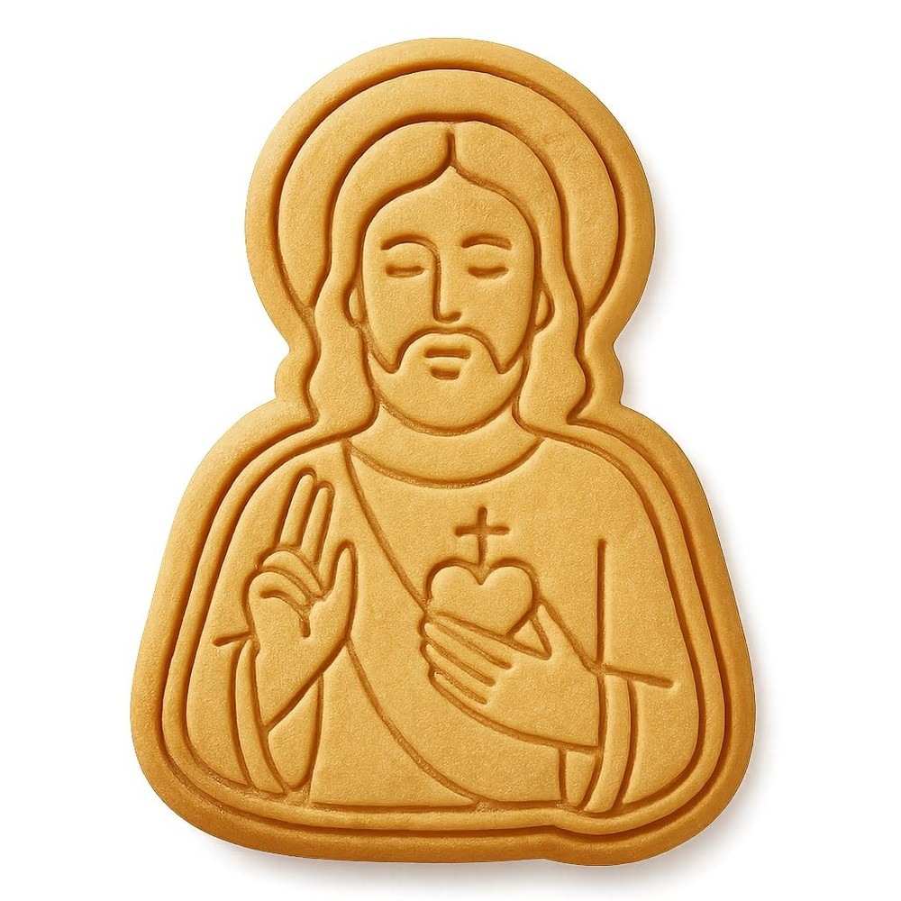 Divine Savior Jesus Cookie Cutter - 4x2.9" Creative Baking Design Set
