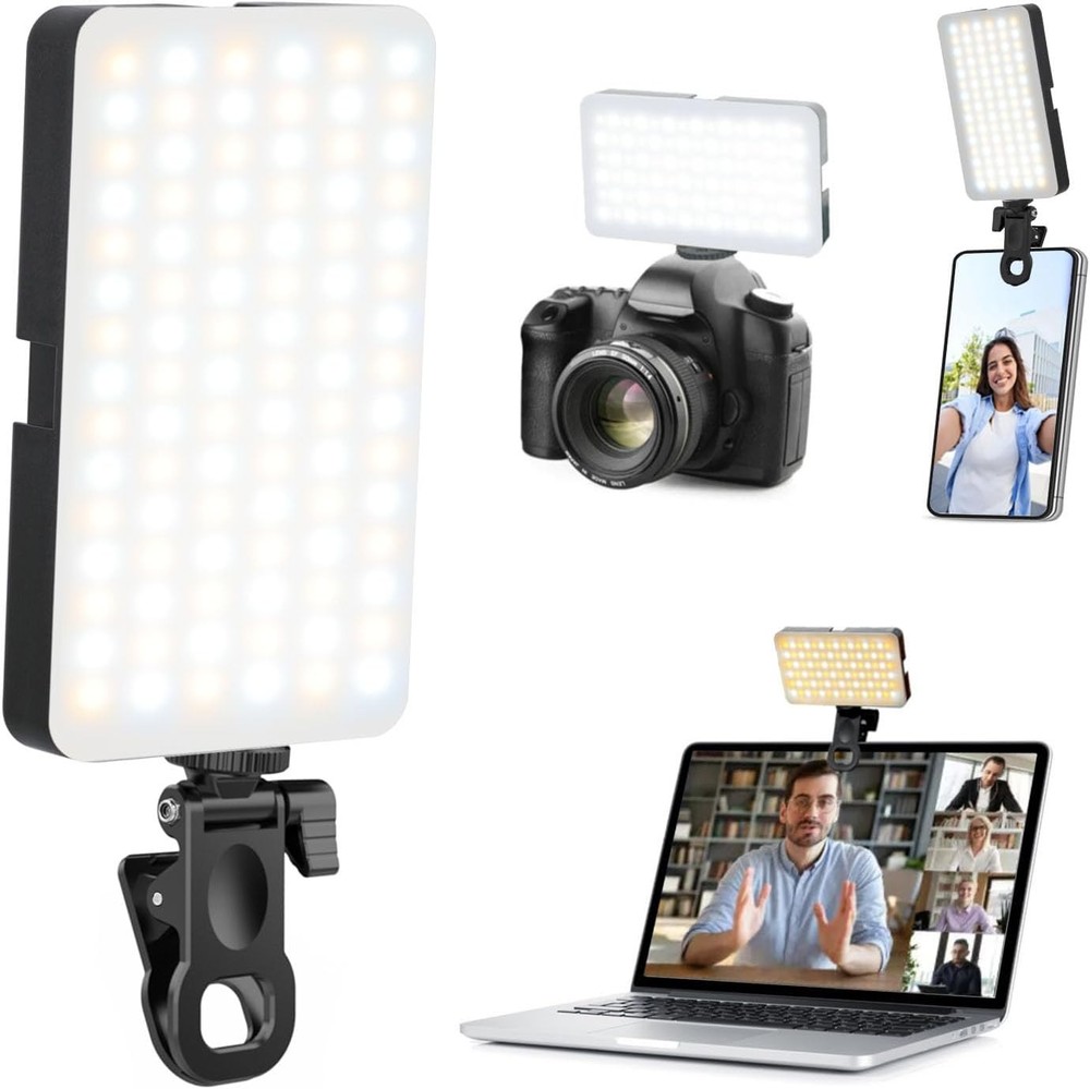 Portable Selfie Light for iPhone 90 LED Rechargeable Fill Light