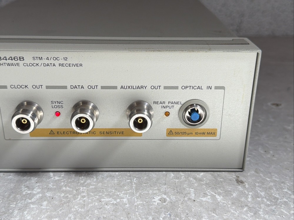 HP 83446B Lightwave Clock Data Receiver / STM-4 OC-12