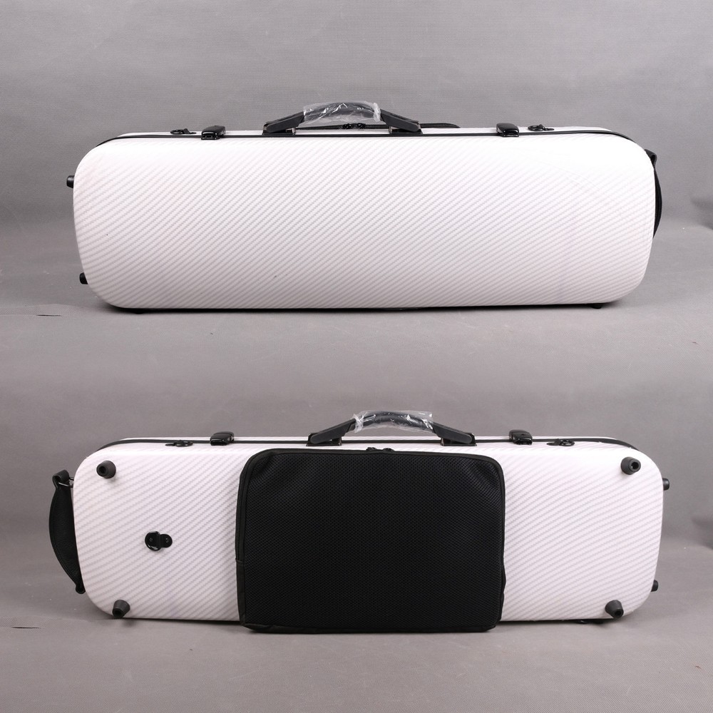 4/4 Size Violin hard case Carbon Fiber Oblong Case with Code Lock and Backstraps