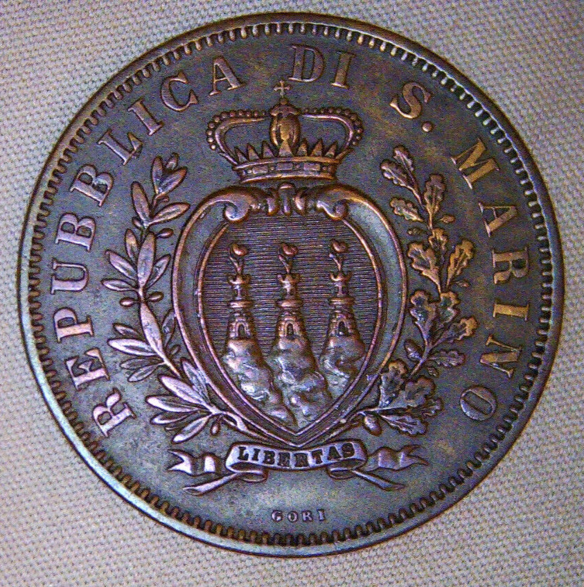 1875 San Marino 10 Centesimi