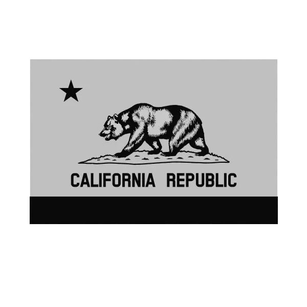 Subdued California Flag Sticker Decal