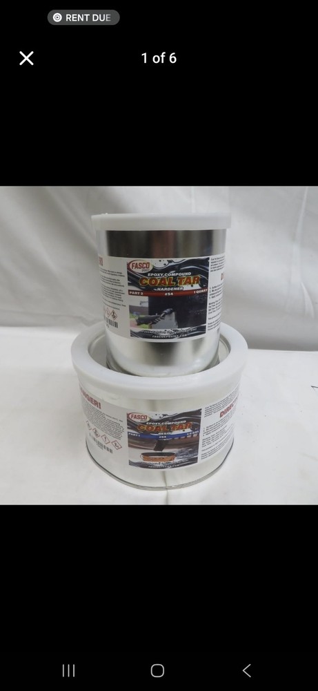 Fasco #54, Coal Tar Epoxy Kit, 3 Quart Size