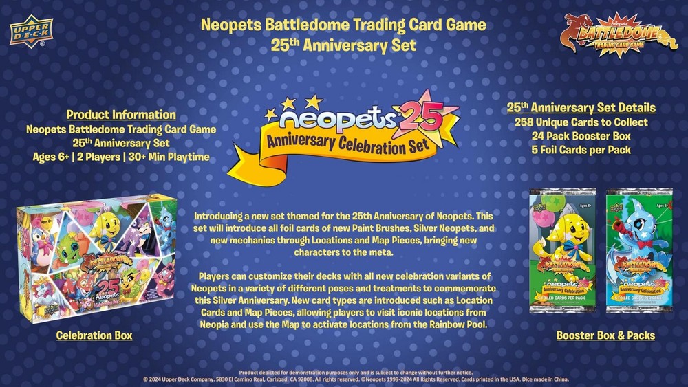 NEOPETS BATTLEDOME TCG: 25TH ANNIVERSARY CELEBRATION 4-BOX CASE