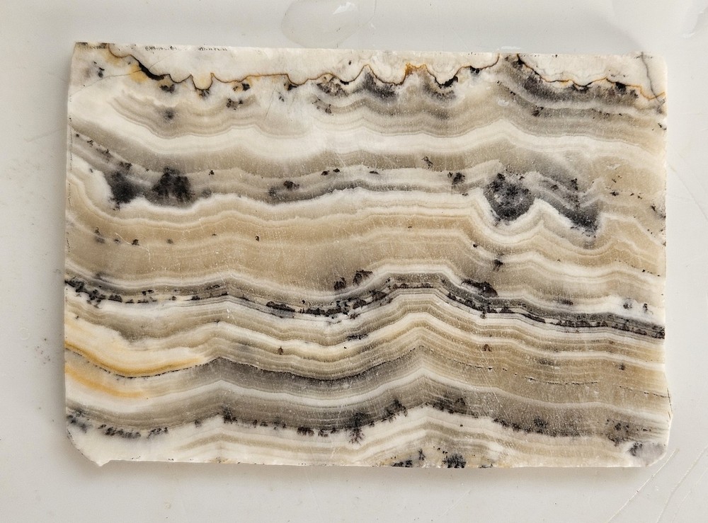 Silver Onyx Lapidary Slab 61 Grams