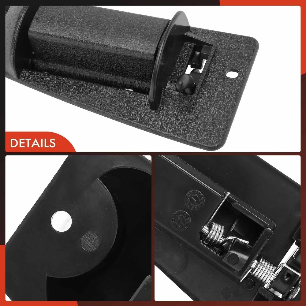 A-Premium - Extended Cab Door Handle Rear Left Driver and Textured Black