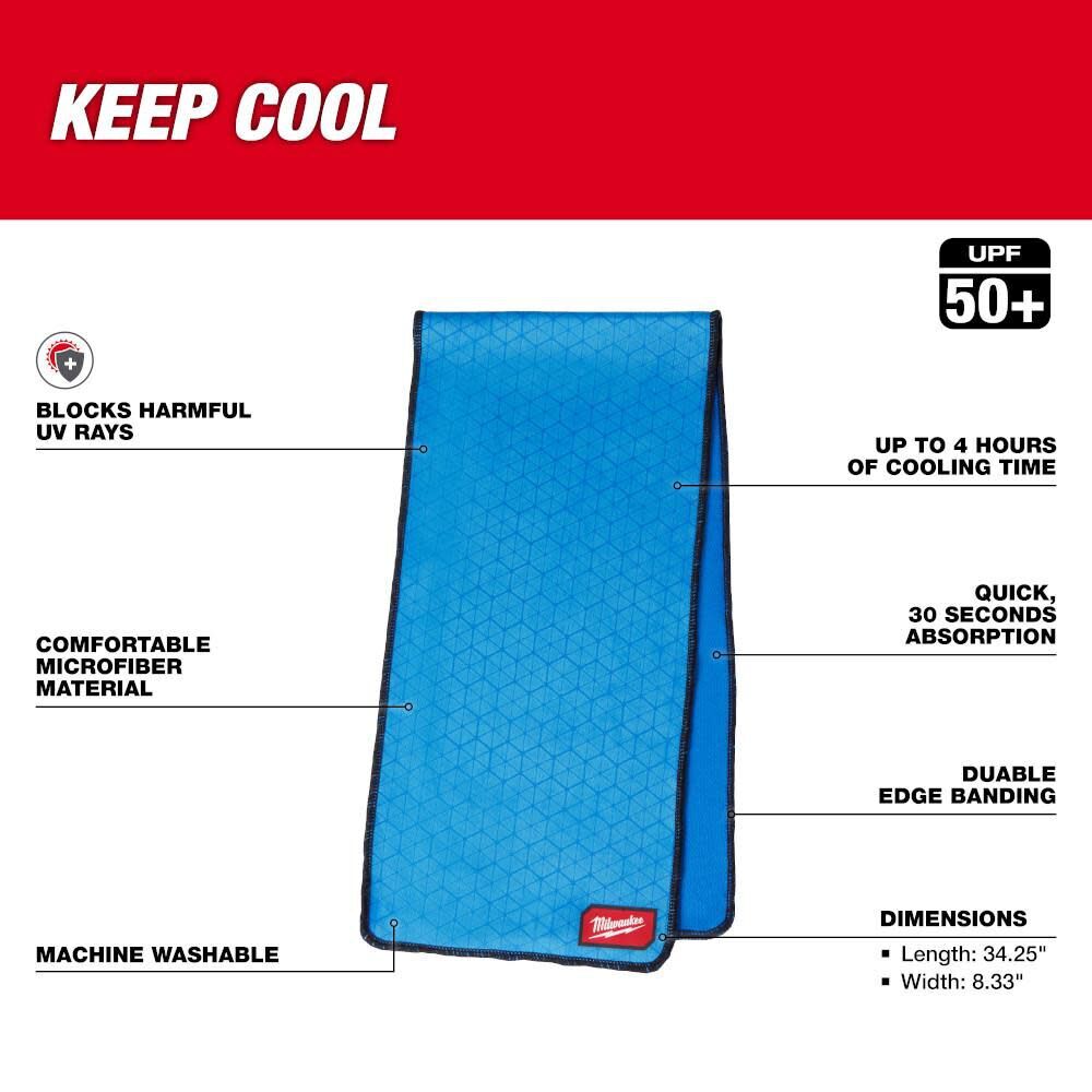 Milwaukee Cooling Microfiber Towel-Bulk 10