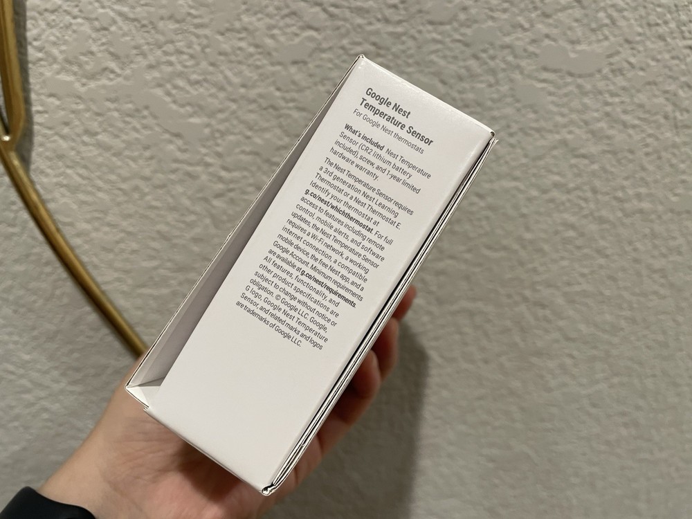 Google - Nest Temperature Sensor - White