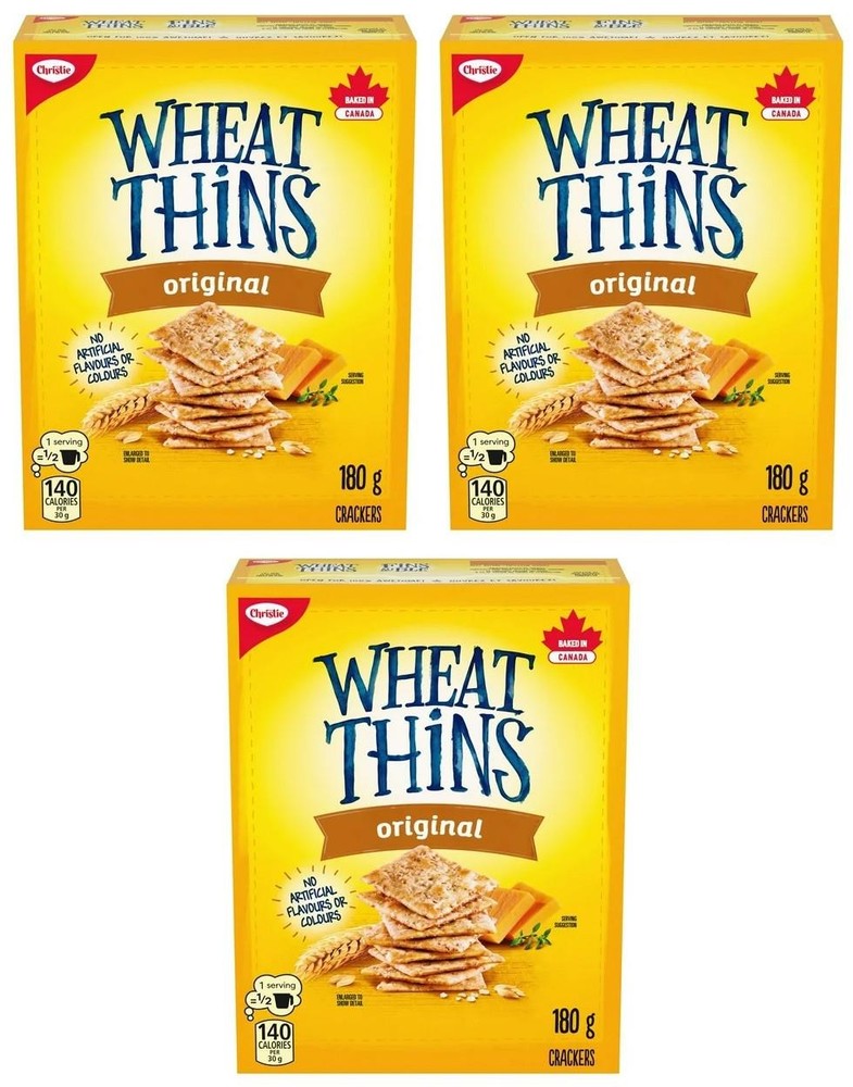 Wheat Thins Original Crackers, 180g (3 Pack)