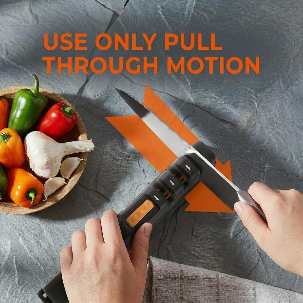 Knife Sharpener Professional Ceramic Diamond Steel Sharpening