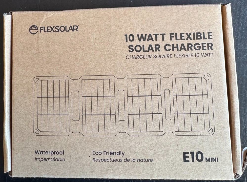 Flexsolar 10W Foldable Mini Solar Panel Charger For All Phones Iphone. Samsung