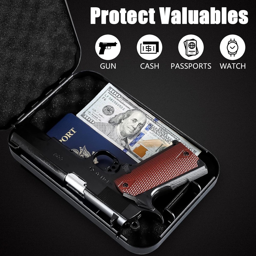 Portable Compact Gun Safe for Pistol Security