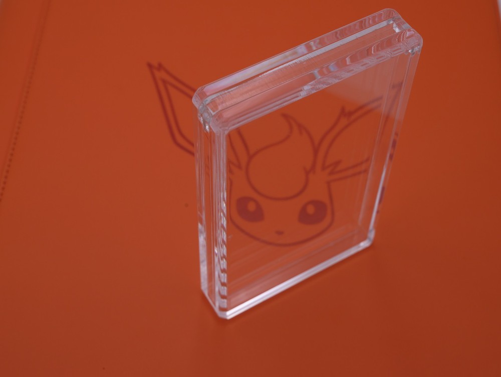 PSA Acrylic Magnetic Display Case With Graded Guard / Bumper Installed