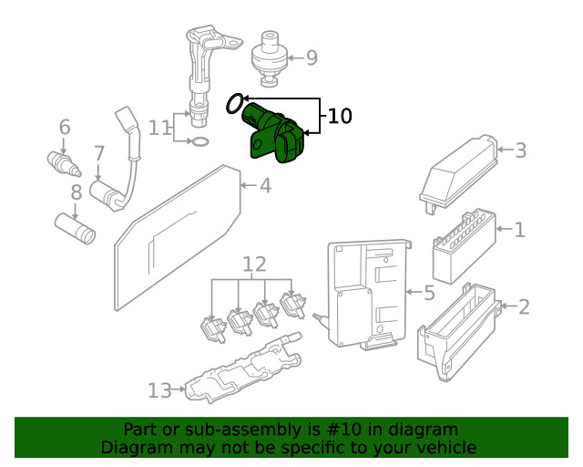 Genuine GM Engine Crankshaft Position Sensor 12560228