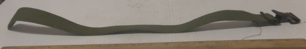 Web Strap with Steel Buckle & Brass Tip (NOS)