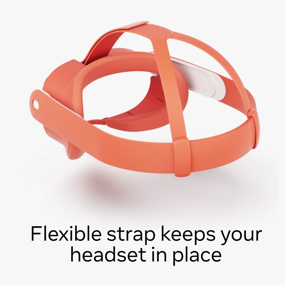 Meta Quest 3 Facial Interface & Head Strap (Blood Orange)
