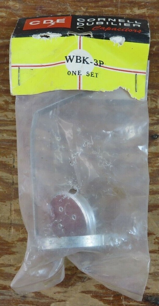 Nos Cornell Dubilier Capacitors WBK-3P One Set NOS