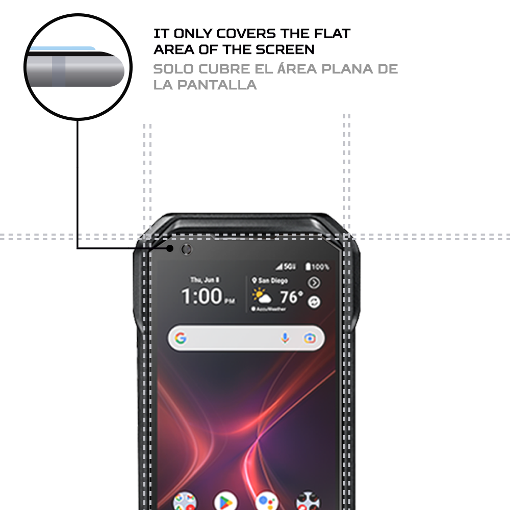 ANTISHOCK Screen protector for Kyocera DuraForce Pro 3