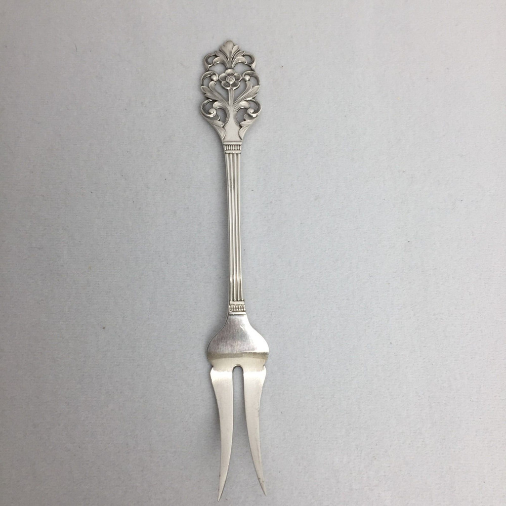 Viking Rose Serving Fork Th Marthinsen 830 Silver Norway