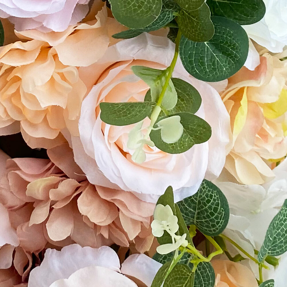 Artificial Silk Flower Row Panel Wedding Draping Floral Garland Backdrop 100cm
