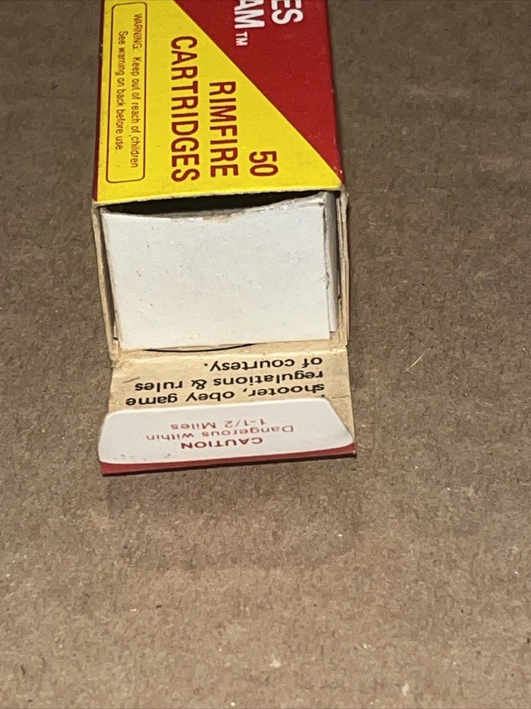 Squire Bingham Empty Ammo Box 22 LR Box Solid Point Minty Brick Fresh