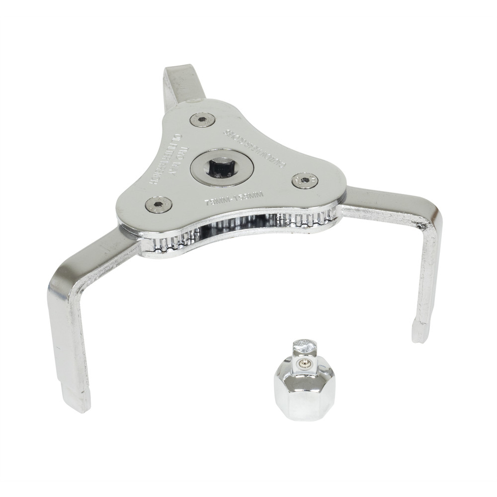 Lisle 73-153mm 3 Jaw Wrench w/ Adapter