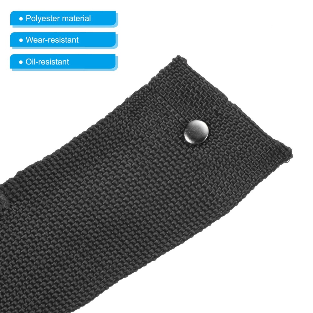3.3Ft*45mm Polyester Rope Protector Cable Cover Rope Protective Sleeve Black