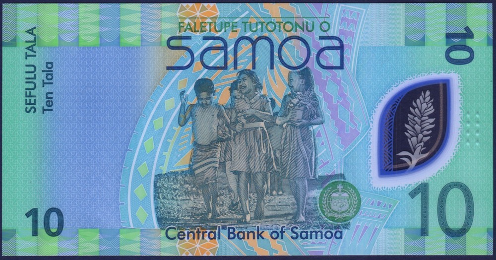 SAMOA - P48a - 10 Tala - First prefix BB - POLYMER - 2023 / 2024 - UNC
