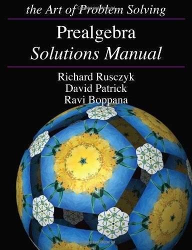 Prealgebra Solutions Manual - Paperback By Richard Rusczyk - GOOD