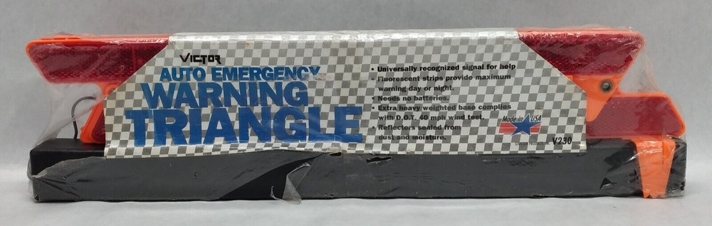 VICTOR Auto Emergency Warning Triangle V230 - DOT Approved - NEW