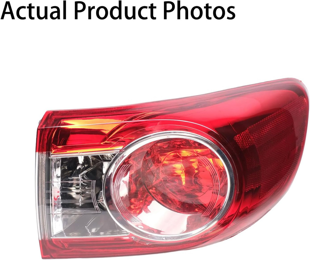 4PCS Tail Lights Assembly Compatible with 2011 2012 2013 Toyota Corolla Base S L