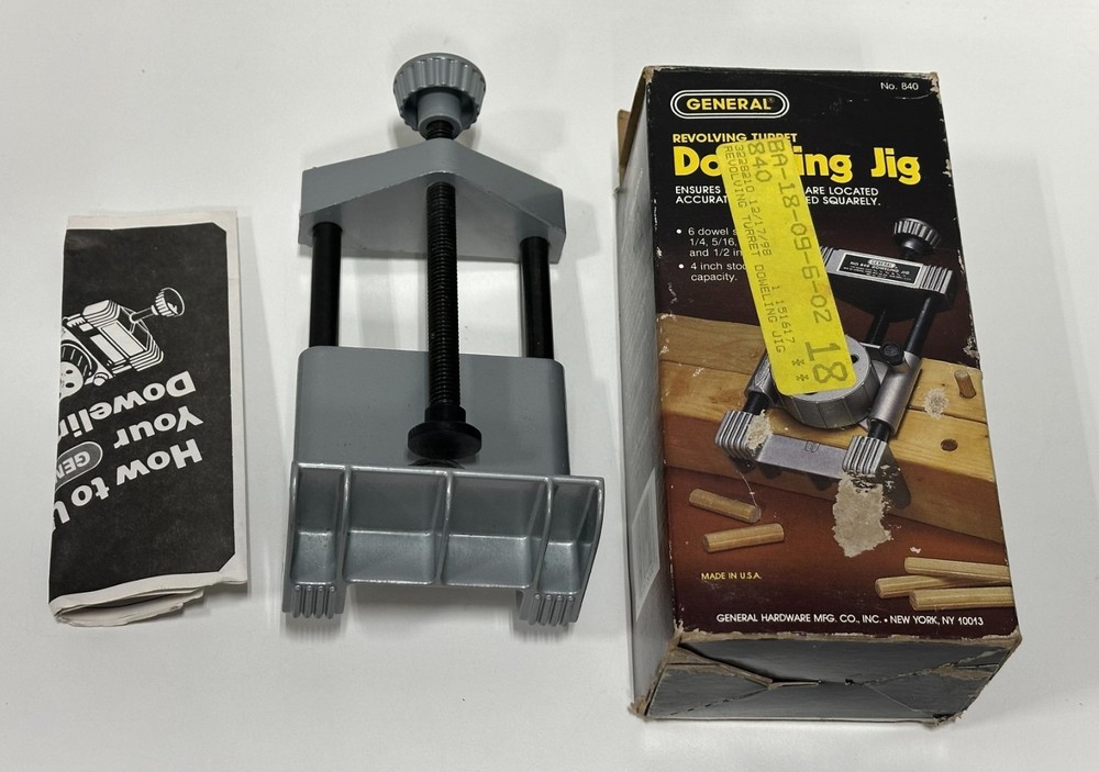 General Tools Doweling Jig Kit # 840 Revolving Turret